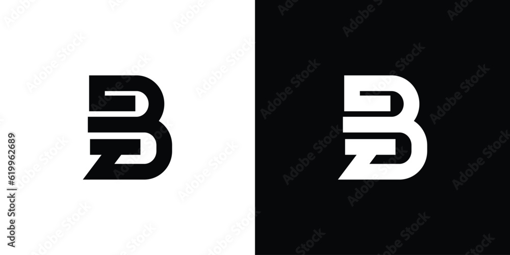 b abstract initial logo b abstract initial logo