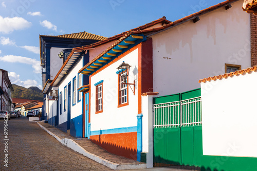 Typical colonial houses on Dom Pedro II street