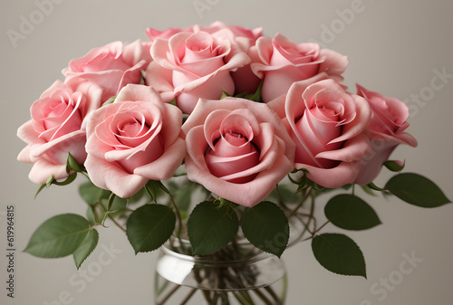 bouquet of pink roses