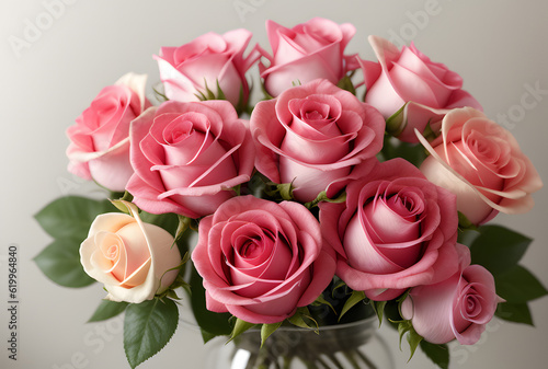 pink roses bouquet