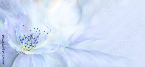 Biały kwiat, tapeta kwiaty. Generative AI