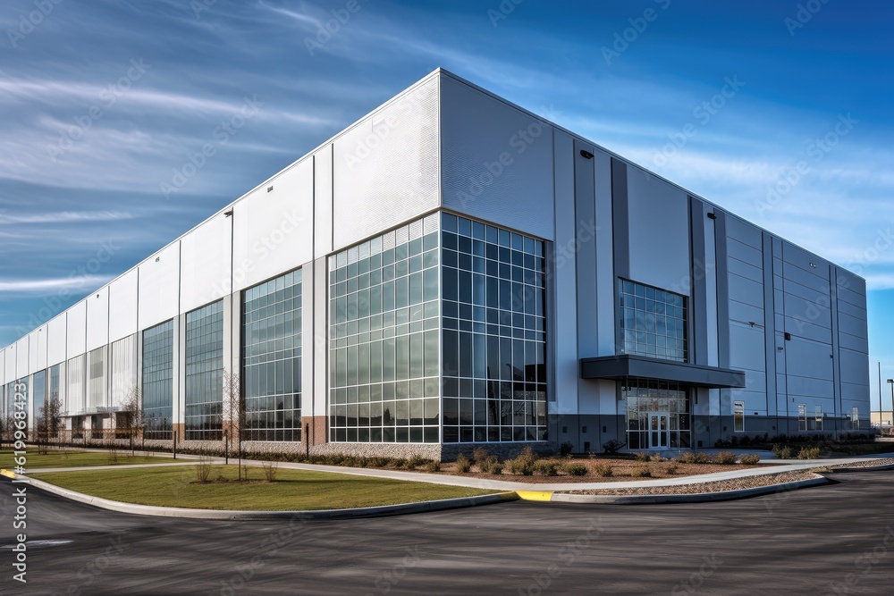 Fototapeta premium A modern factory building