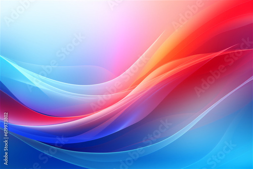 colored abstract background. Smooth transitions of iridescent colors. Rainbow backdrop. AI generated content