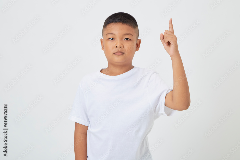 kids boy wearing a casual t-shirt standing isolated white background kids boy wearing a casual t-shirt standing isolated white background