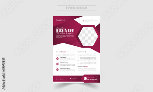 Creative vector Corporate & Business a4 Flyer Brochure Template Design, abstract business flyer, cover, annual report, poster, flyer