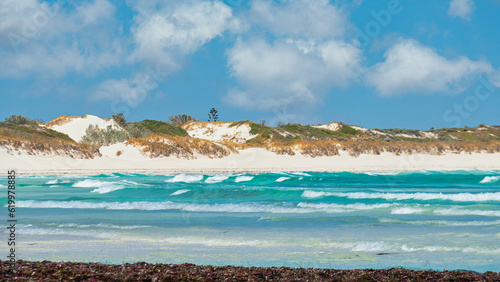 Lancelin has beautiful hard white beaches, huge white sand dunes and has a lucrative crayfishing industry. Its appeal lies in its holiday destination.
