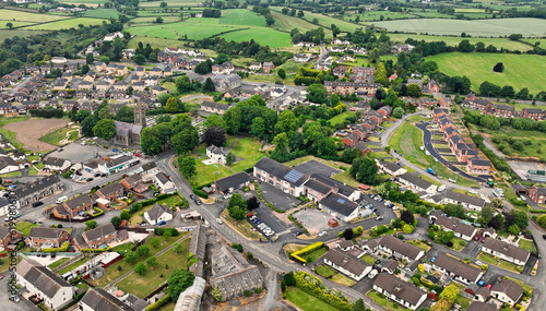 Aerial view of Maralin Village Primary School Magheralin Craigavon Co Down Northern Ireland