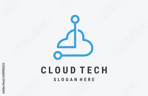 Cloud Tech Logo Vector logo template for technology