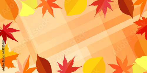 紅葉　もみじ　イチョウ　秋　背景	