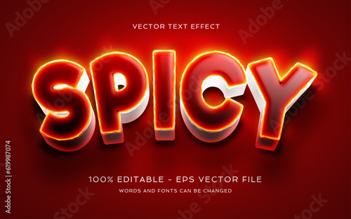 spicy  text effect