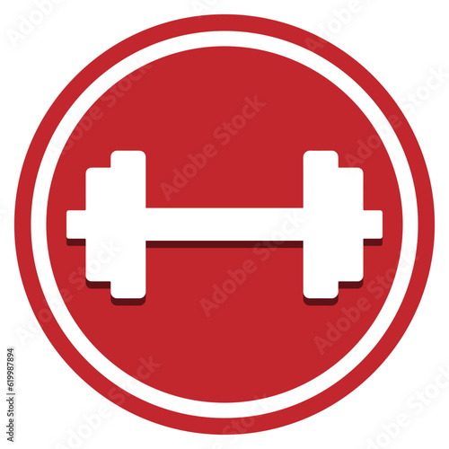 dumbbell isolated on white