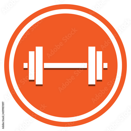 dumbbell isolated on white