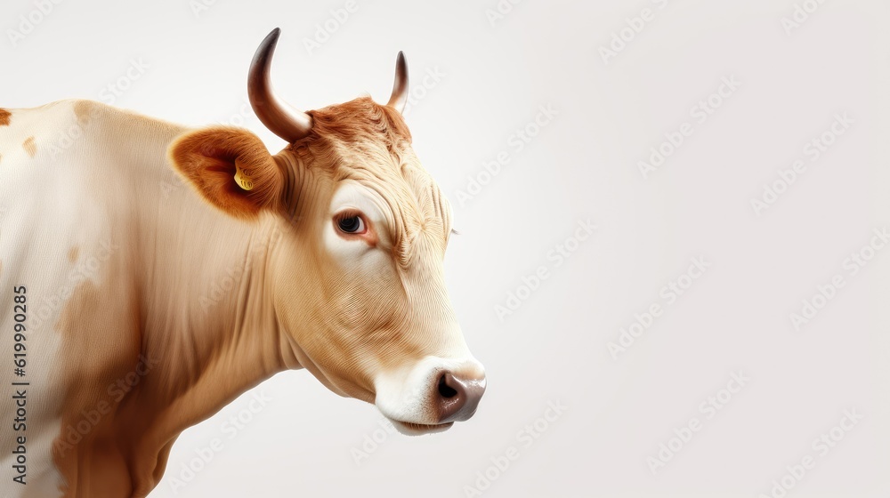 Big cow with text space can use for advertising, ads, branding Big cow with text space can use for advertising, ads, branding