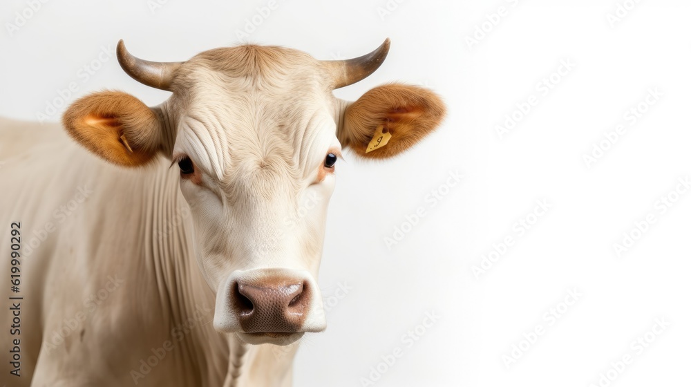 Big cow with text space can use for advertising, ads, branding Big cow with text space can use for advertising, ads, branding