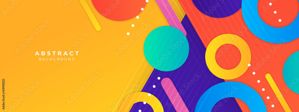 Obraz premium Vector creative colorful abstract geometric shapes