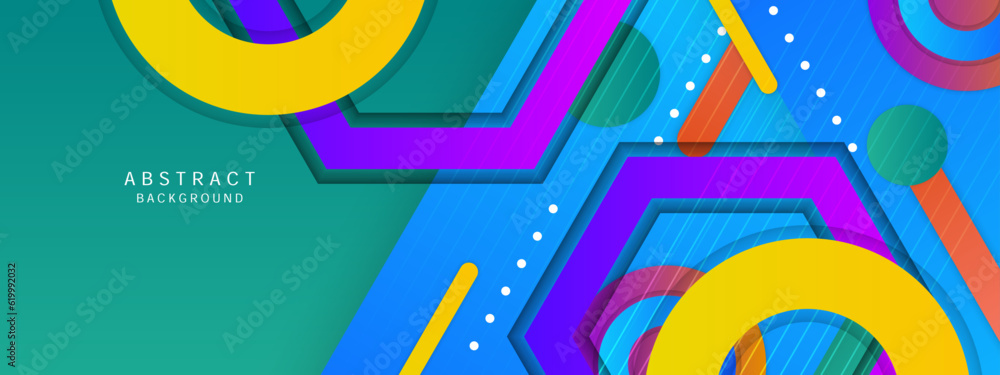 Obraz premium vector geometric elements landing page template