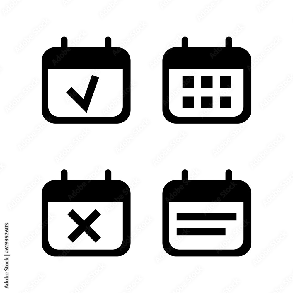 Calendar icon. Vector illustration. EPS 10. Calendar icon. Vector illustration. EPS 10.