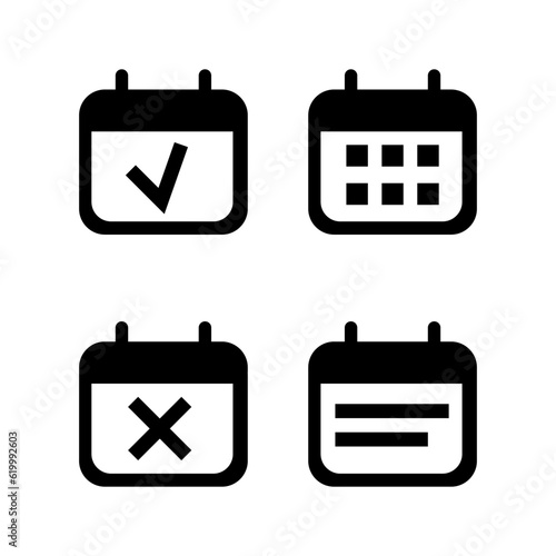 Calendar icon. Vector illustration. EPS 10.