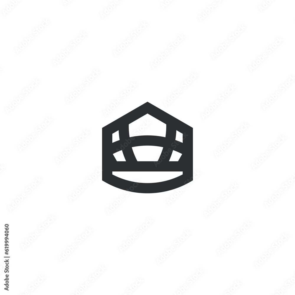Vector modern and geometric design abstract logo art Vector modern and geometric design abstract logo art