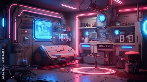 Wallpaper Mural ソファのある部屋,Generative AI AI画像 Torontodigital.ca