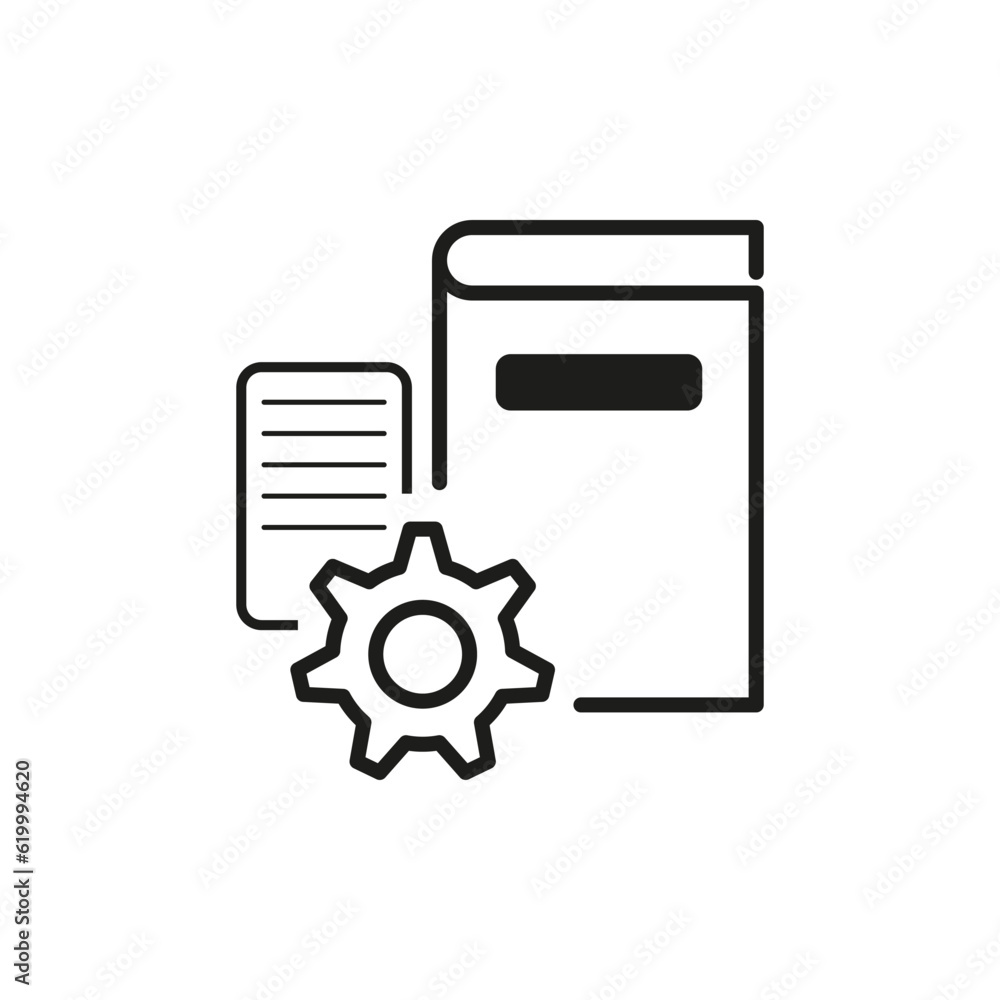 Technical documentation icon. Vector illustration. stock image. Technical documentation icon. Vector illustration. stock image.