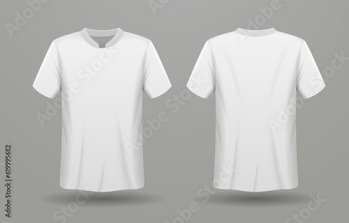 3d T-Shirt White Template Mock Up
