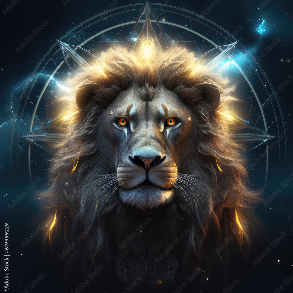 Radiance and Self-Confidence: The Sign of Leo in Spotlight - Generative AI