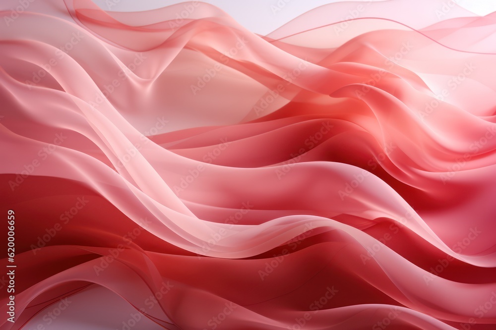 Obraz premium abstract background of pink silk or satin luxury cloth, Generative AI