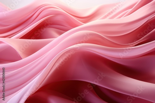 abstract background of pink silk or satin luxury cloth, Generative AI