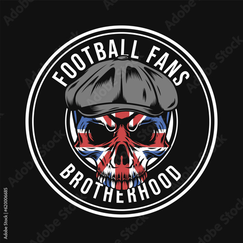football fans casual logo design