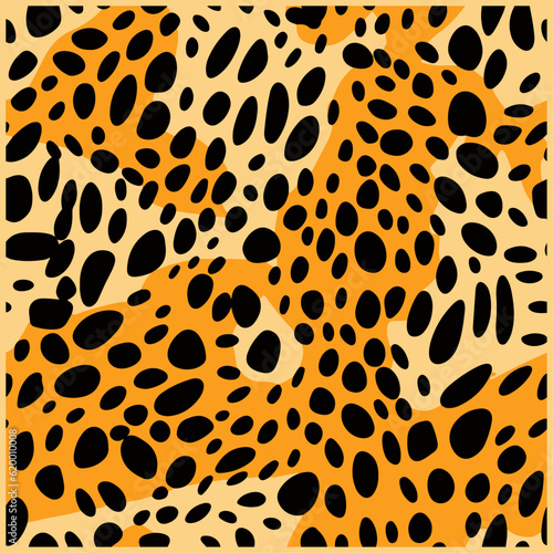 Abstract animal skin  leopard seamless pattern  leopard  cheetah  panther fur. Black and white seamless camouflage background  Fashionable background for fabric  paper  clothes.