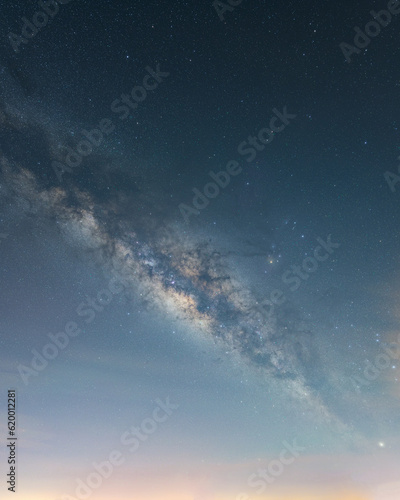 Fototapeta Naklejka Na Ścianę i Meble -  Milky way galaxy with star dust and cosmic space and deep night sky planet background.