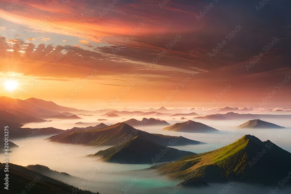 swirling clouds and colorful landscapes. generated by AI tool swirling clouds and colorful landscapes. generated by AI tool