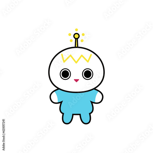オリジナルキャラクター　アンテナ　イラレ素材