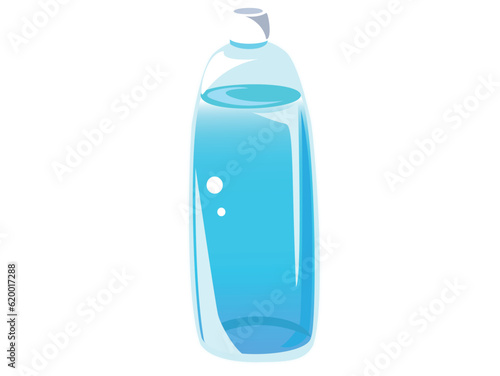 ペットボトル　水　アイコン　イラスト素材　ベクター