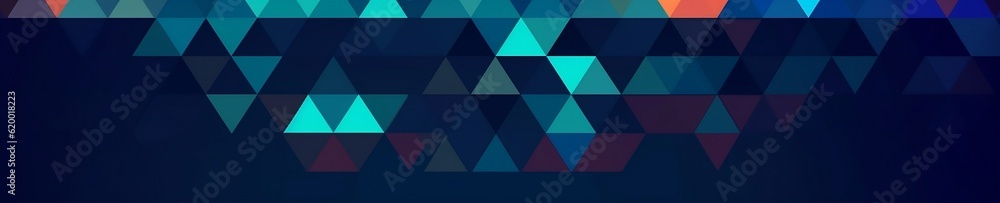 Dark Blue Abstract geometric background with triangle shape pattern