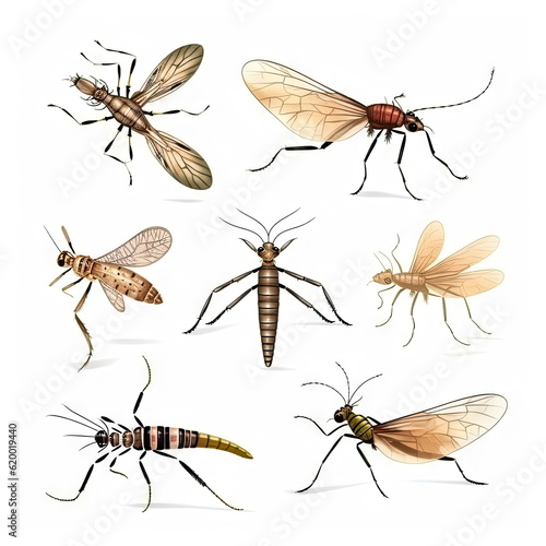 closeup Mosquitoes © waranyu