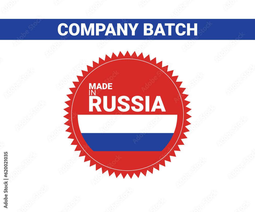 made in russia badge. made in russia label made in russia badge. made in russia label