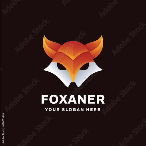Free Download Fox Logo Gradient Vector Icon Illustration - GFXLoad
