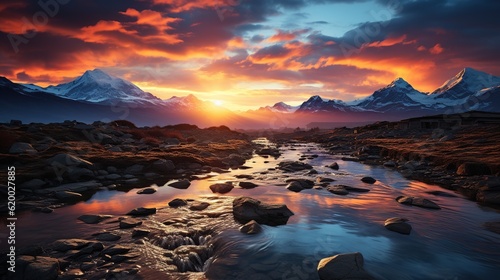 Awe-Inspiring Mountain Sunrise Natures © afzar