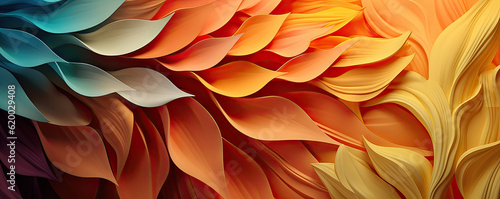 Obraz na plátně Colorful abstract flower art. generative ai
