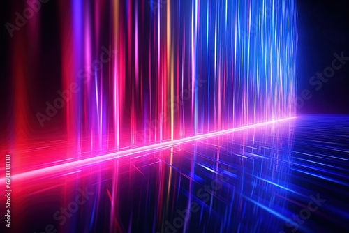 abstract futuristic background with pink blue glowing neon moving high speed wave lines and bokeh lights. Data transfer concept Fantastic wallpaper