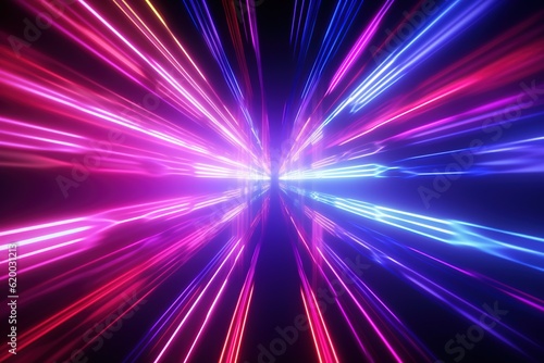 abstract futuristic background with pink blue glowing neon moving high speed wave lines and bokeh lights. Data transfer concept Fantastic wallpaper