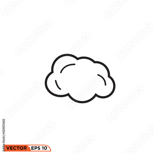 Cloud icon vector graphic of template 