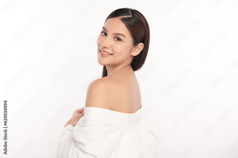 Beautiful young asian woman with clean fresh skin on white background, Face care, Facial treatment, Cosmetology, beauty and spa, Asian women portrait. Beautiful young asian woman with clean fresh skin on white background, Face care, Facial treatment, Cosmetology, beauty and spa, Asian women portrait.