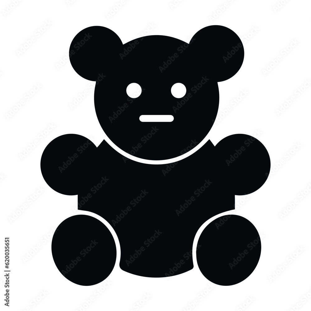 Fototapeta premium Soft toy, stuffed toy, teddy bear sticker