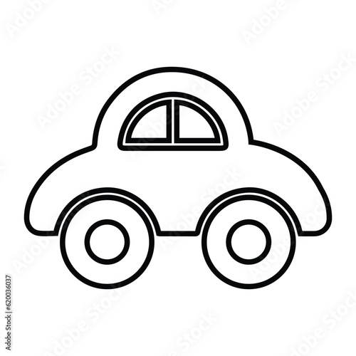 Fotografía Toy car, toy vehicle, baby toy sticker icon