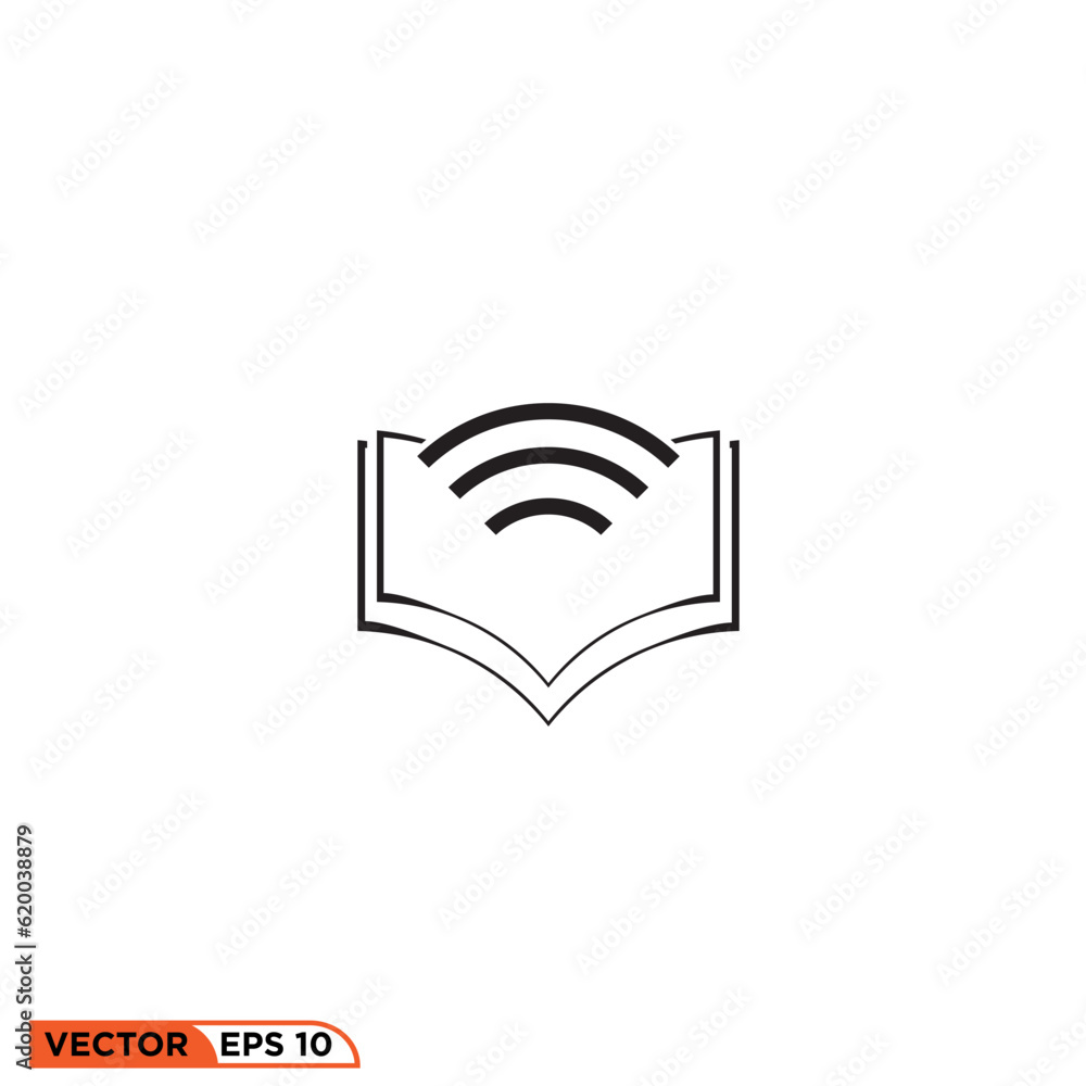 Icon vector graphic of Online Book Icon vector graphic of Online Book