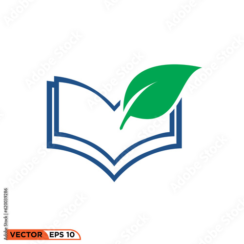 Icon vector graphic of nature book