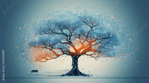 Technology tree, illustration